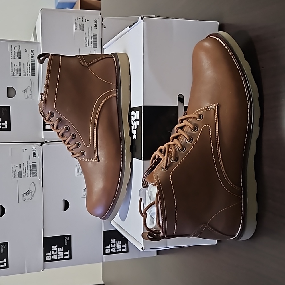 2/$50 NIB Boathouse Men's BLACKWELL LAWRENCE Tan / Bronze Boots Size 9